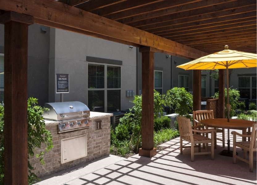 a map of a city with trees in the middle of it