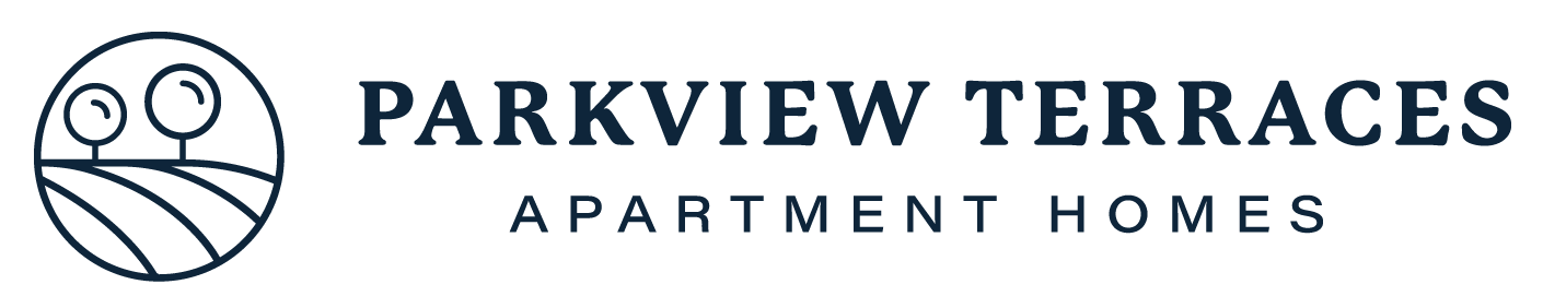 The image is a logo for Parkview Terraces Apartment Homes.