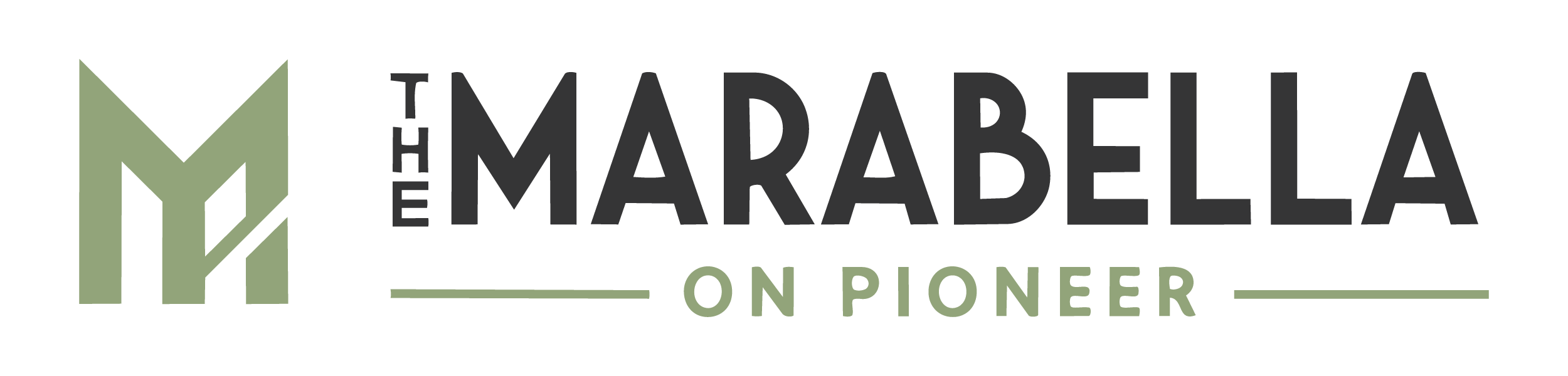 The Marabella logo on a black background.