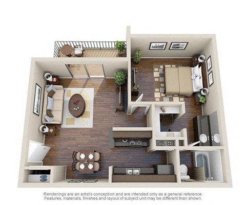 A1 Floor Plan  at Creek on Calloway, Richland Hills, Texas