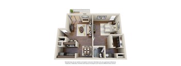 A2 Floor Plan  at Creek on Calloway, Richland Hills, TX