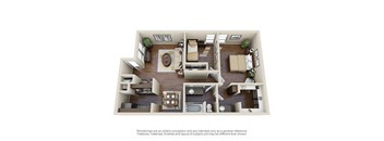 B1 Floor Plan  at Creek on Calloway, Richland Hills, 76118