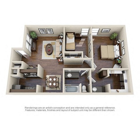 B1 Floor Plan  at Creek on Calloway, Richland Hills, 76118