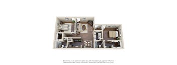 B2 Floor Plan  at Creek on Calloway, Richland Hills, TX