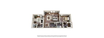 B3 Floor Plan  at Creek on Calloway, Richland Hills, 76118