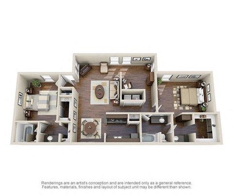 B3 Floor Plan  at Creek on Calloway, Richland Hills, 76118