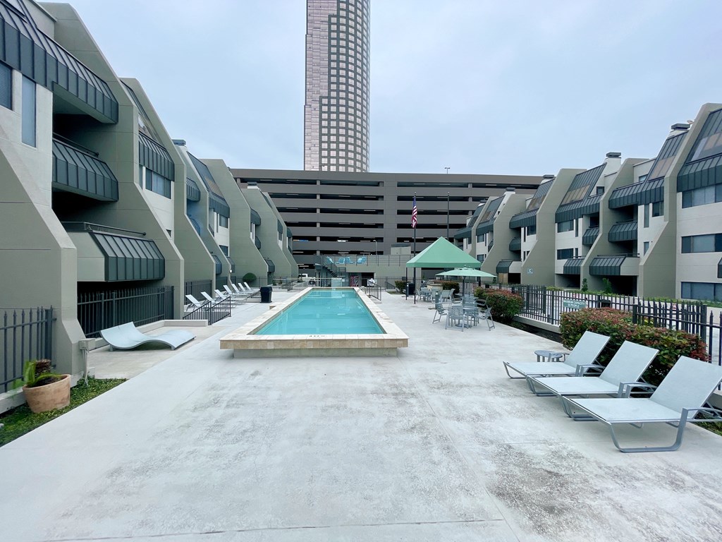 Patio at Augusta Court Apartments, Texas, 77057