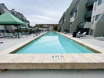 Pool view at Augusta Court Apartments, Texas