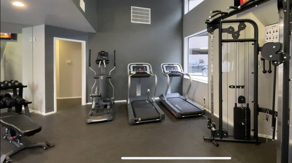 Gym at Augusta Court Apartments, Houston, Texas