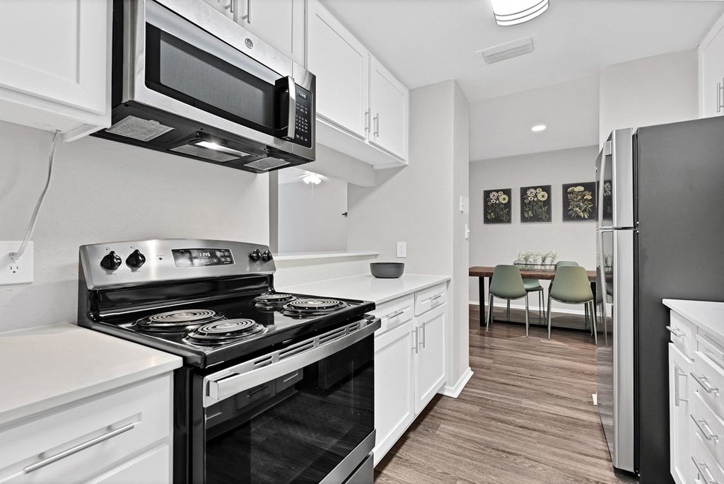 Kitchen at Augusta Court Apartments, Texas