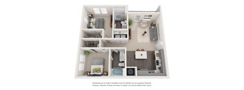 the outlook floor plan  woodland commons apartments  670 sq ft