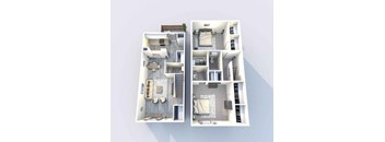 Two floor plan images of a house.