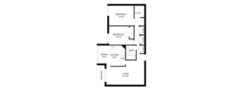 Two bed One bath
