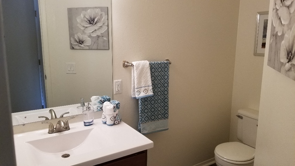 Bathroom in the villas.