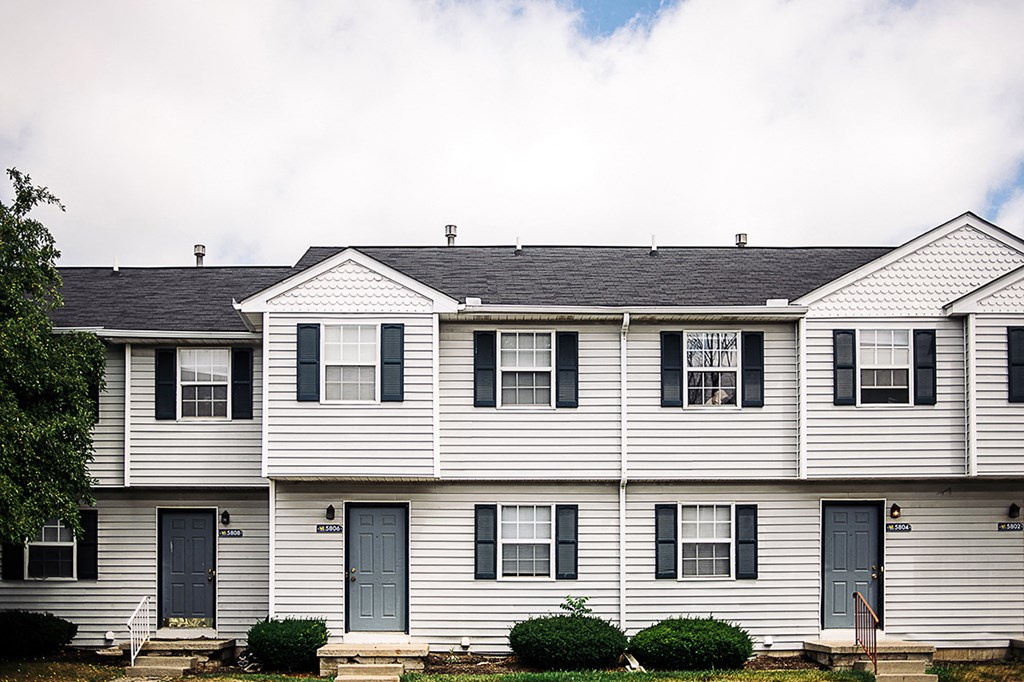 Outside of our 2 and 3 bedroom townhomes.