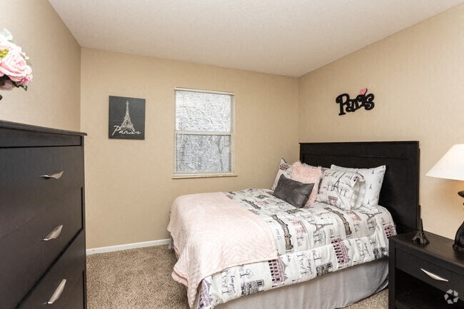 Bedroom inside the villas