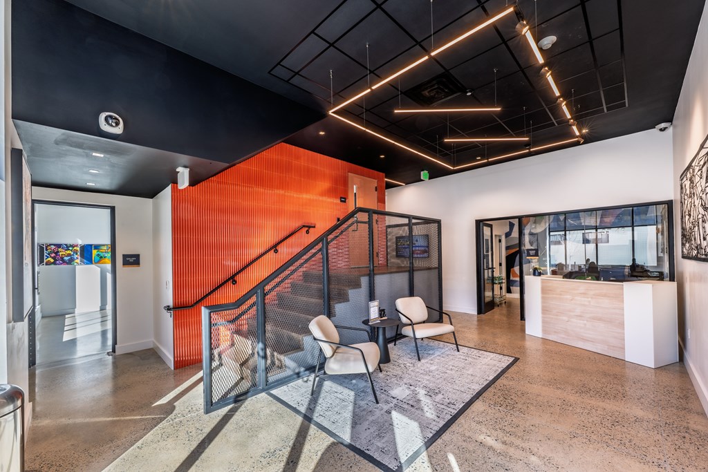 Lobby at The Indie, Boston, MA 02134  