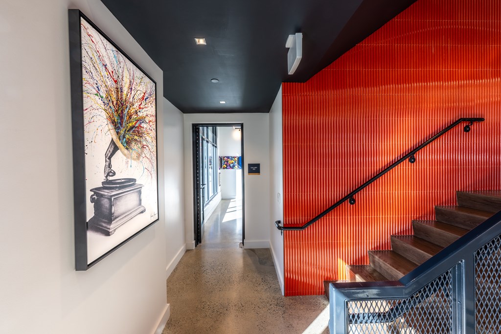 Lobby And Staircase at The Indie, Boston, MA  