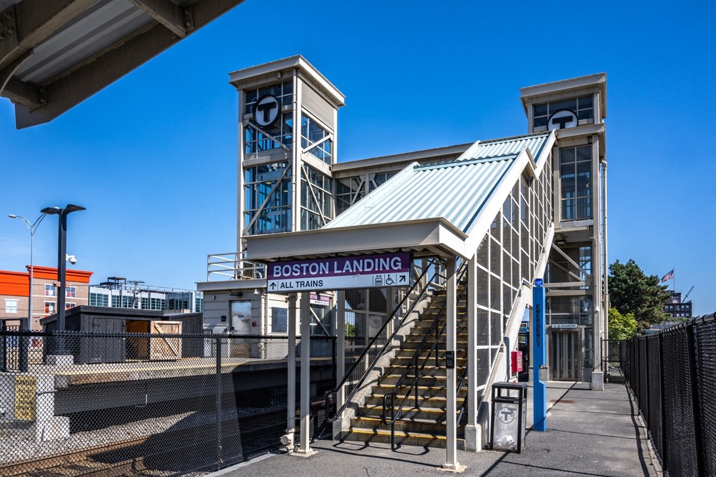 the entrance landing at The Indie, Boston Massachusetts  
