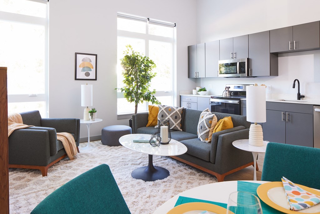 Kitchen in two bedroom Model apt at Seacoast Residence, Kittery ME