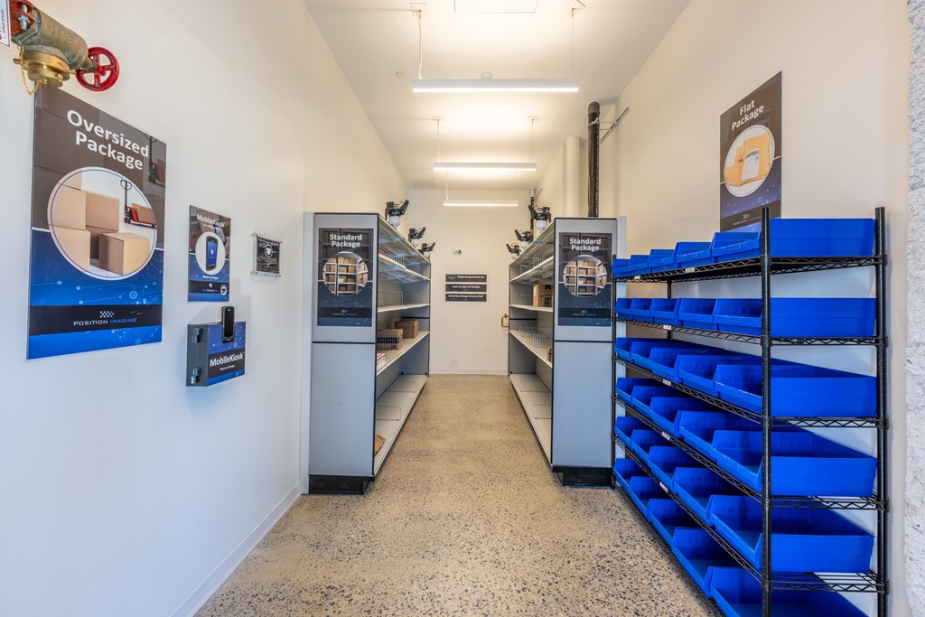 Package Room at The Indie, Boston, MA 02134  