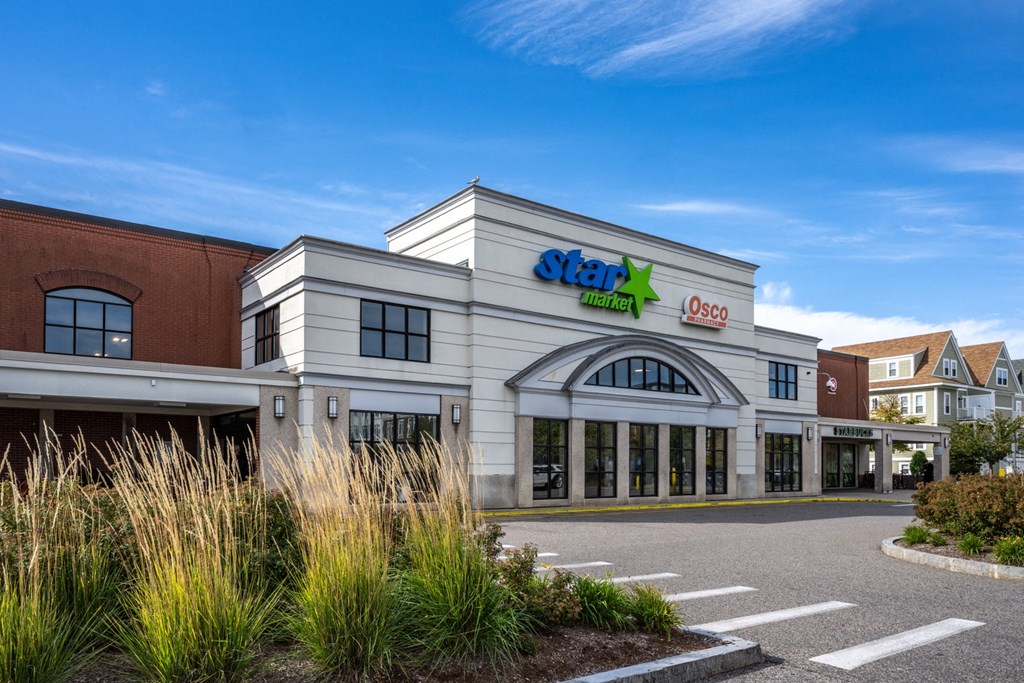 Front entrance to Star Market at The Indie, Massachusetts  