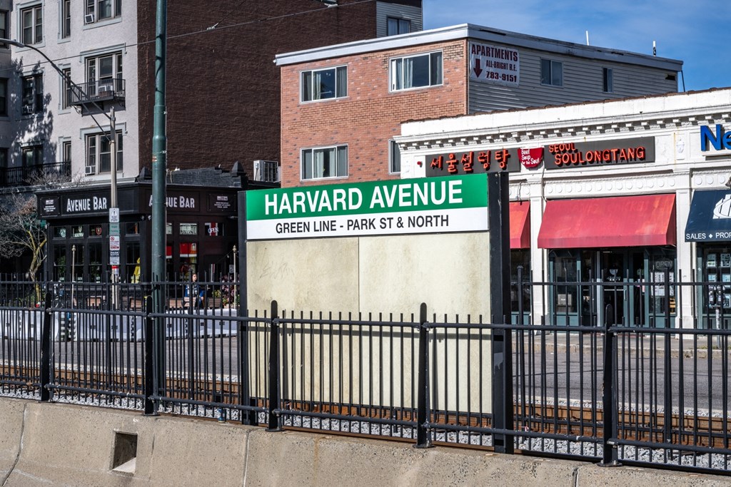 MBTA Green Line stop at The Indie, Boston, MA  