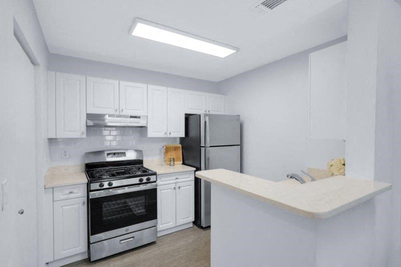Appliances in kitchen at Town Walk at Hamden Hills, Hamden