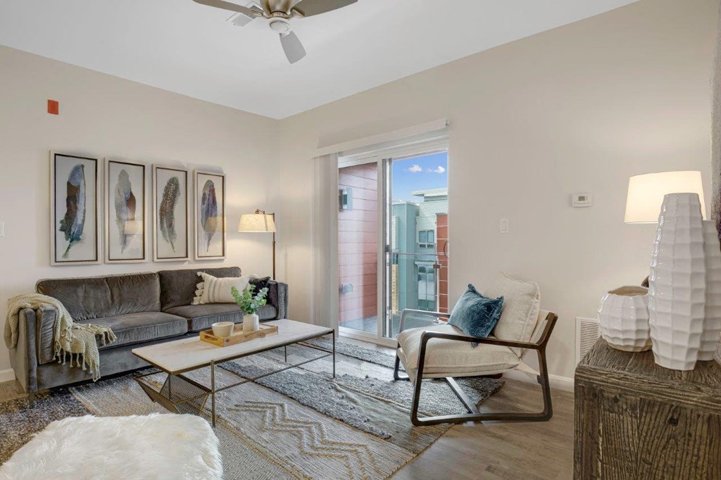 Living Room at 21 East Apartments, North Attleboro, 02760