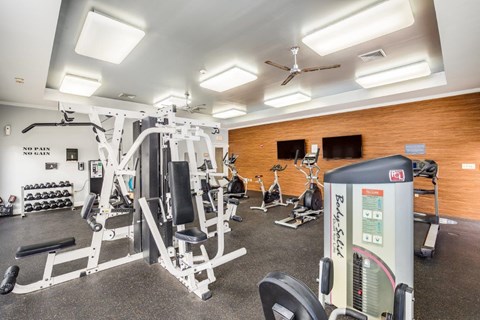 Fitness Center With Updated Equipment at Ashford Crossing, Shrewsbury, MA