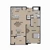 A-1B Floor Plan A-1B Floor Plan at 21 East Apartments, North Attleboro