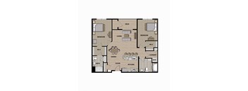 A-2I Floor Plan at 21 East Apartments, North Attleboro, 02760