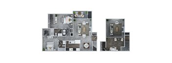 2 BED - 2 BATH | Baldwin East W/Loft at Town Walk at Hamden Hills, Hamden, CT