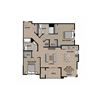 2 Bedroom | 2 Bath Floor Plan at 21 East Apartments, North Attleboro, MA, 02760
