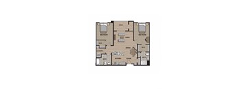 C-2D  Floor Plan at 21 East Apartments, North Attleboro, MA