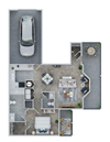 C Floor Plan with 775 square feet C Floor Plan with 775 square feet at Mansions at Delmar, Delmar