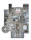 2 BED - 2 BATH | D
