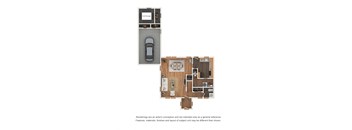 3 Bedroom | 1.5 Bath floor plan at Haven East, Brunswick, 04011