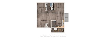 904 Square-Feet 2 Bedroom | 1 Bath floor plan at Haven South, Maine