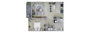 758 Sq. Ft 1 BED - 1 BATH | Alton at Alexander at Patroon Creek, Albany, 12206