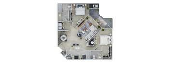 1226 Sq. Ft 2 BED - 2 BATH | Biscayne at Alexander at Patroon Creek, Albany, New York