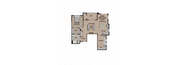 two bedroom floor plan  apartments whistler  the residences at