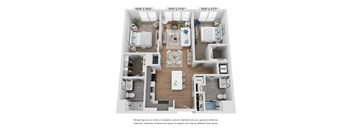 2 bedroom floor plan