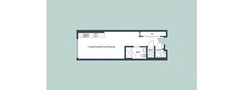 Studio_550sf Floor Plan at 1177 Greens Farms, Westport, CT