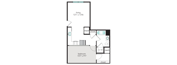 1A Floor Plan at The Tannery, Glastonbury, 06033