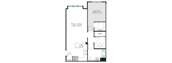1F Floor Plan at The Tannery, Glastonbury, CT, 06033