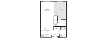1H Floor Plan at The Tannery, Glastonbury, 06033