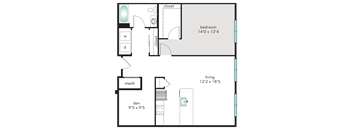 1L Floor Plan at The Tannery, Glastonbury, Connecticut