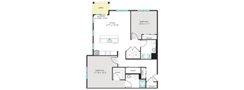 2D Floor Plan at The Tannery, Glastonbury, CT, 06033