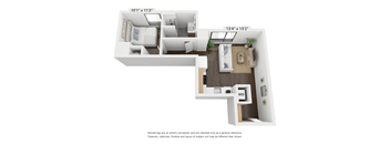 1 Bed / 1 Bath